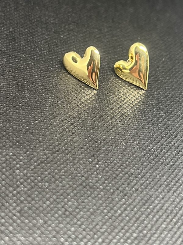 Oorbellen ClosedHeart (Goudkleur)