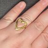 Ring OpenHart Goudkleurig