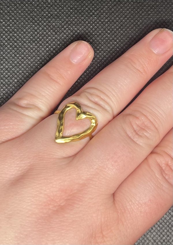 Ring OpenHart Goudkleurig