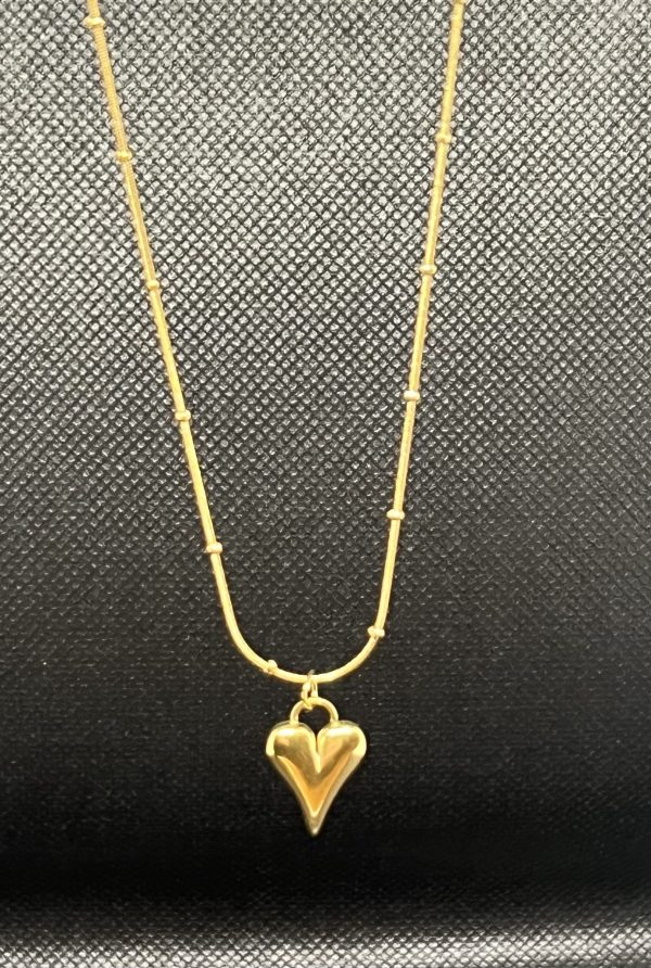 Ketting Met Hartjes (Goudkleur)