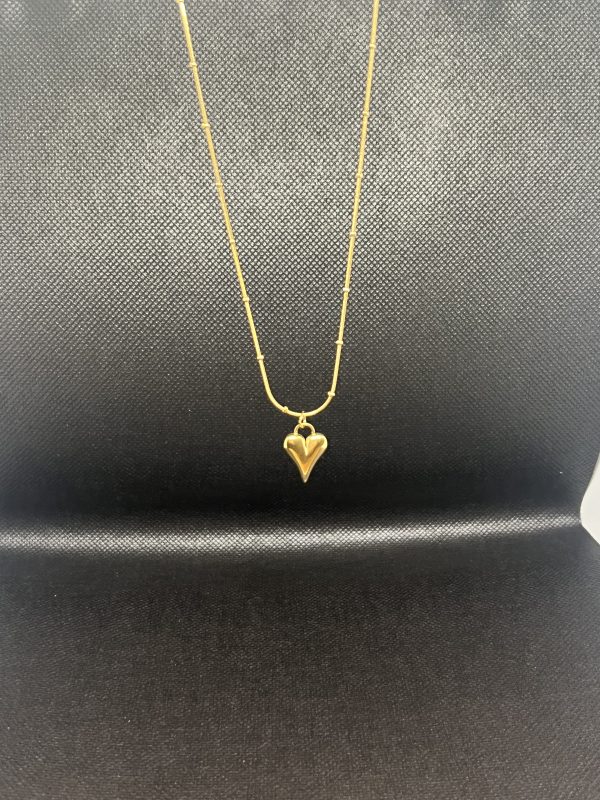 Ketting Met Hartjes (Goudkleur)